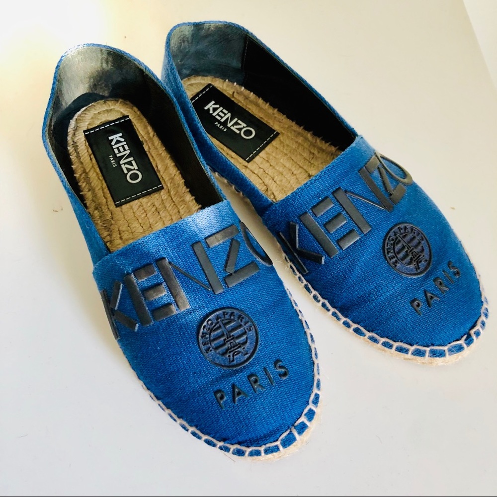 Kenzo Blue Espadrilles (worn once)